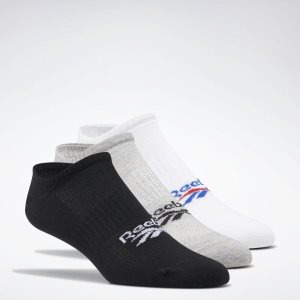 Reebok Classic Foundation Invisible Socken Damen - Weiß/Grau/Schwarz - DE 513-OCA